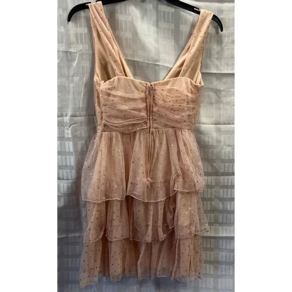 CITY TRIANGLES WOMEN/ YOUNG GIRLS DRESS SIZE 1COLOR ORANGE MELON CAP SLEEVE - Picture 11 of 13